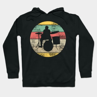 Retro Drums Drummer Hoodie